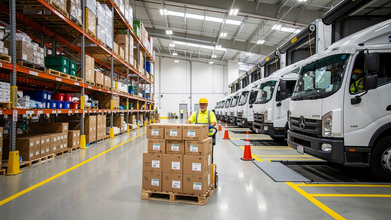 Medical supply distribution warehouse and logistics operations  by first aid kit supplier