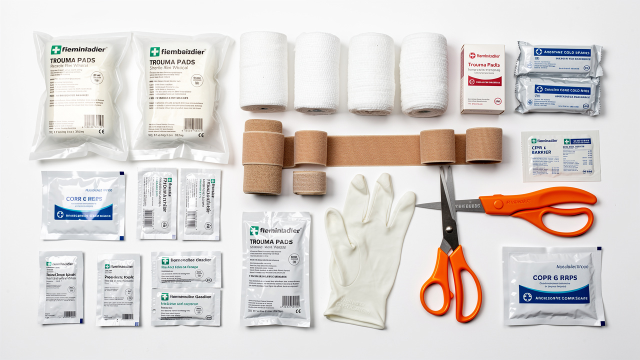 Complete array of workplace first aid essentials