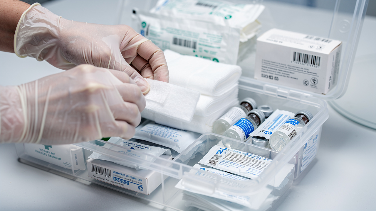 Quality control during wholesale first aid kits assembly process
