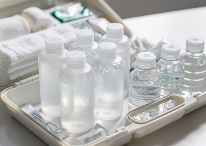 saline eyewash vs water