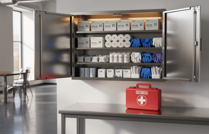 first aid cabinet vs kit