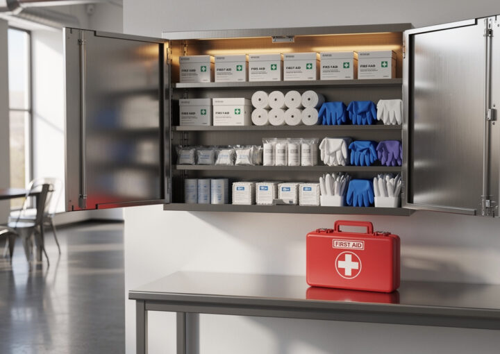 first aid cabinet vs kit