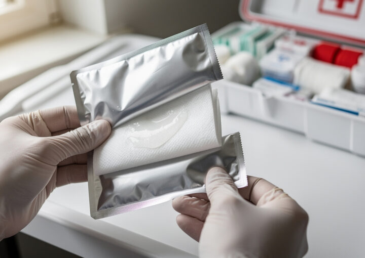 saline wipes first aid