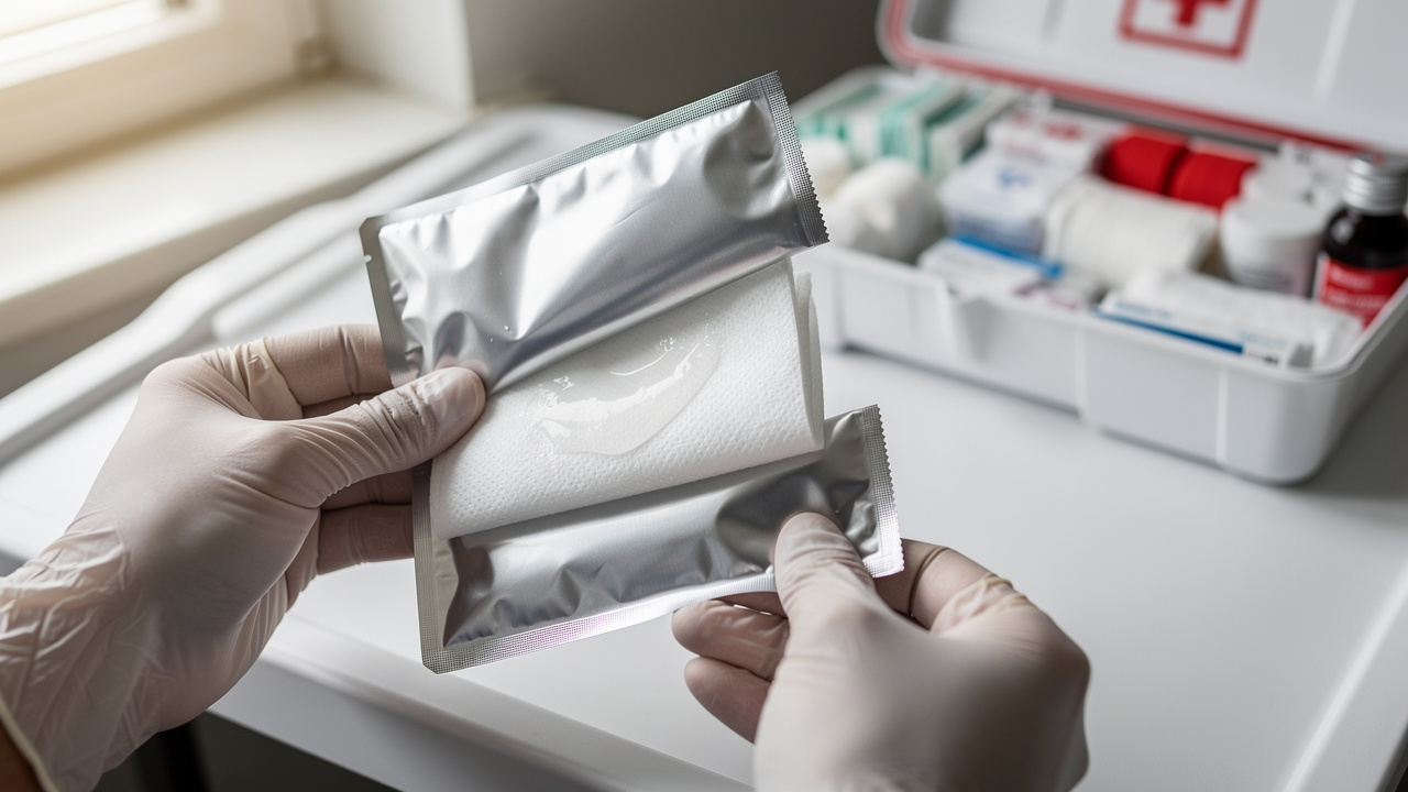 saline wipes first aid