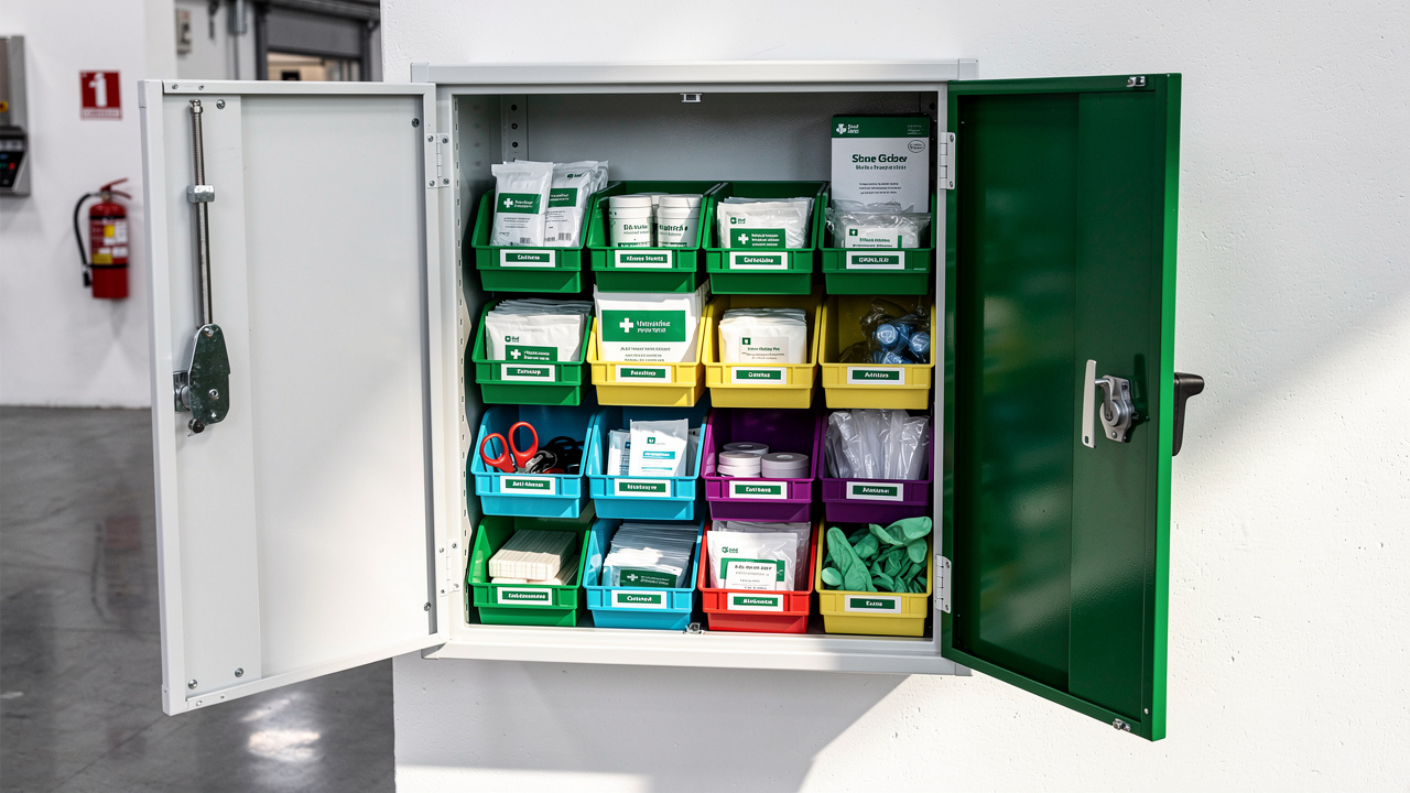 first aid storage cabinet