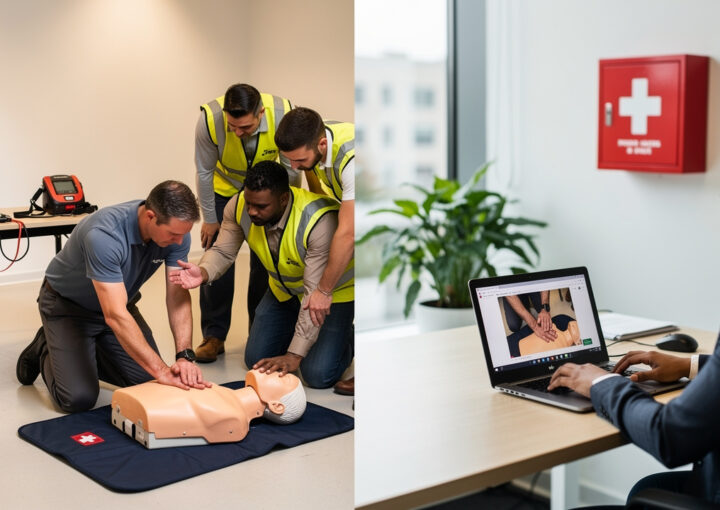 first aid training online vs in person